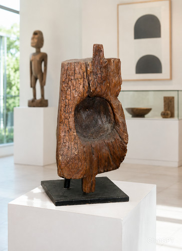 Antique teak wood sculpture - antique,