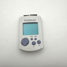 OFFICIAL SEGA DREAMCAST VMU VISUAL MEMORY UNIT CARD GREY TESTED (SEE DESC.)