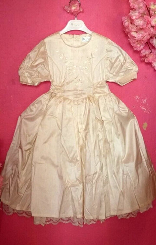 Girls silk dress - dress, gown