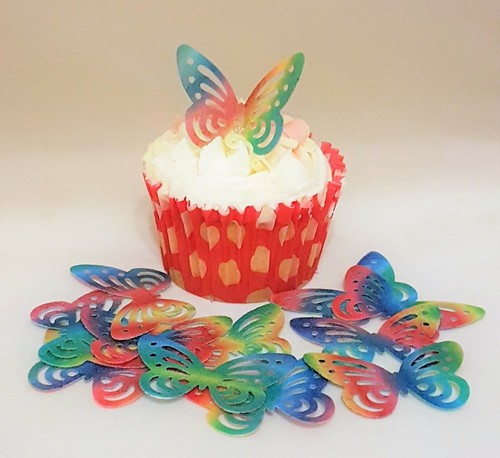 Precut edible butterflies - edible,