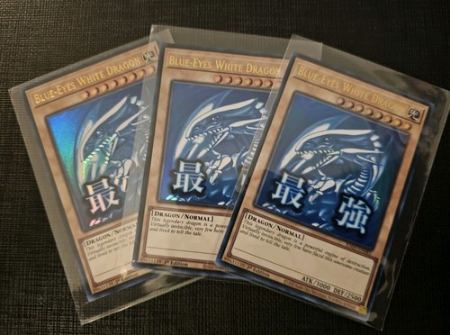 Blue eyes white dragon - 3x, blue-eyes