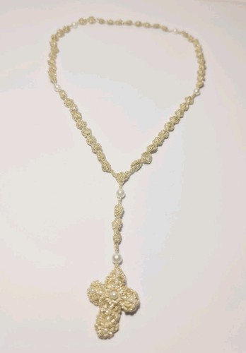 Vintage crochet rosary - crochet,