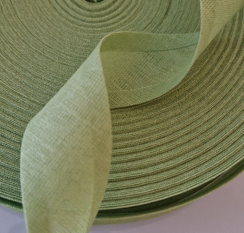 Green cotton bias - green,