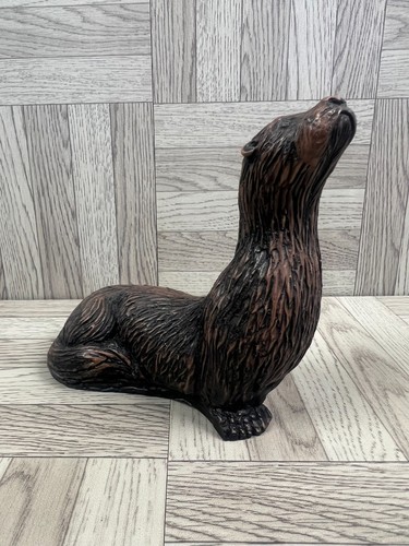 Bronze resin otter ornament - resin,