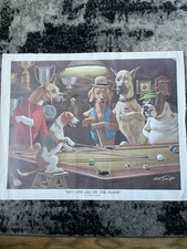 Hey! One Leg On The Floor Print By Arthur Sarnoff Unframed Used Small Rip