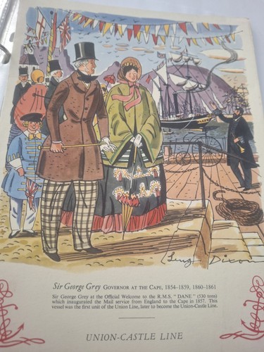 Union castle line menu - union,