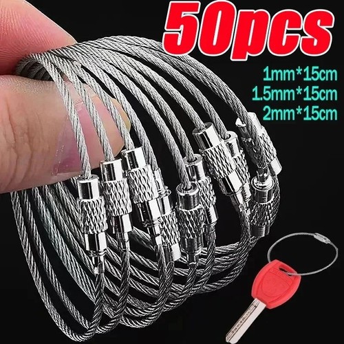 Metal keychain tag loop - metal,