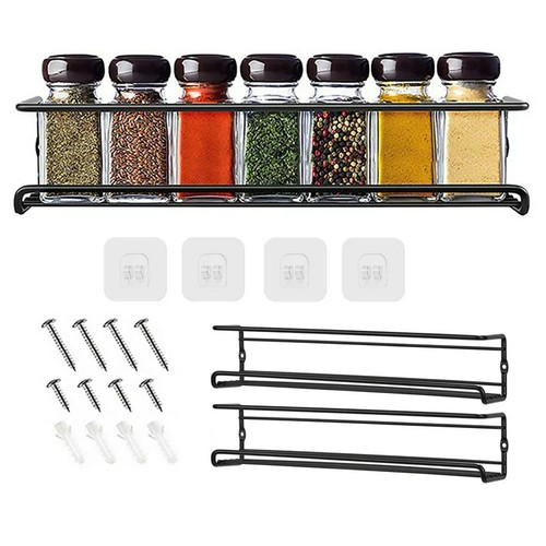 4pcs spice herb jar rack - herb,