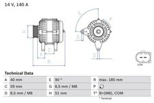 BOSCH Alternator for VW