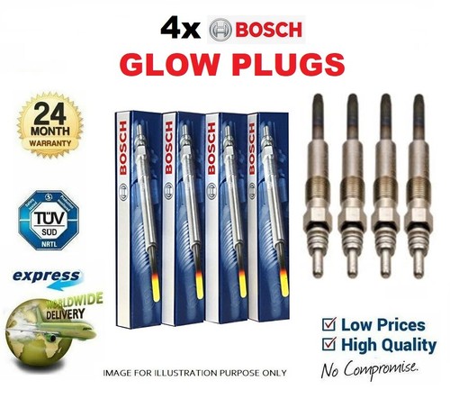 Bosch glow plugs for skoda - 4x,