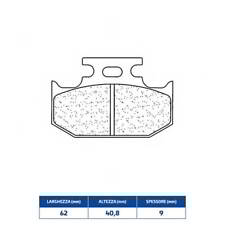 Sintered Rear Brake Pads For Kawasaki KLX 650 C 1993-1996