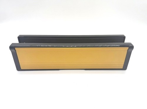 Letter box gold - box, upvc