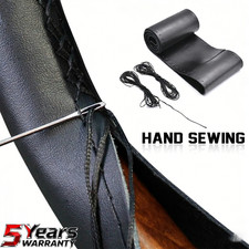 For VW Black Leather Steering