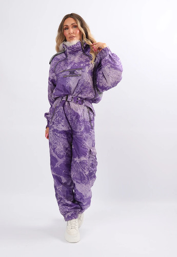 Vintage ski suit - suit, silvy