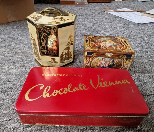Vintage biscuit tins - vintage,