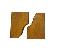A pair of Solid Iroko