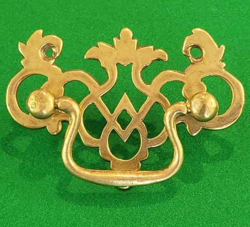 Brass pierced swan neck plate