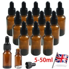 1-10 Amber Glass Dropper