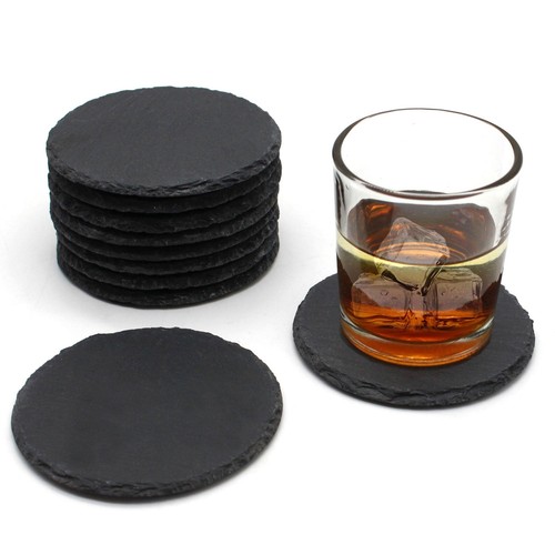Slate coasters set bulk - coasters, round
