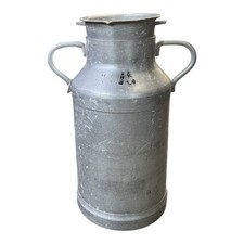 Vintage French Aluminium Milk