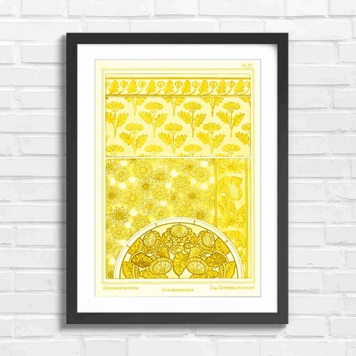 Chrysanthemum art nouveau - art,