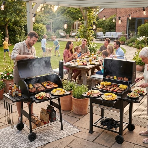 Charcoal bbq drum barrel grill - bbq,