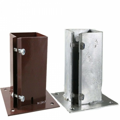 Bolt down fence post - fence, support