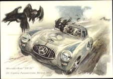 Artist Postcard Mercedes Benz