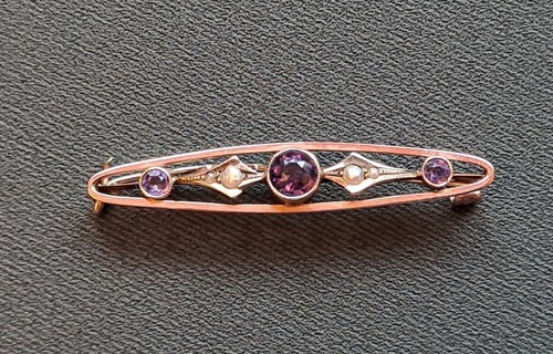 Victorian 9ct rose and yellow - and,