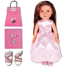 Chad Valley Design-a-Friend 14" My Little Sister Bridesmaid Dress Shoes Doll DAF