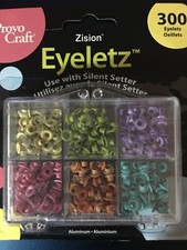 ProvoCraft Zision Eyeletz 1/8" Eyelets Assorted 300 pc Assortments - Your Pick