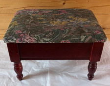 Vintage Wooden Footstool with