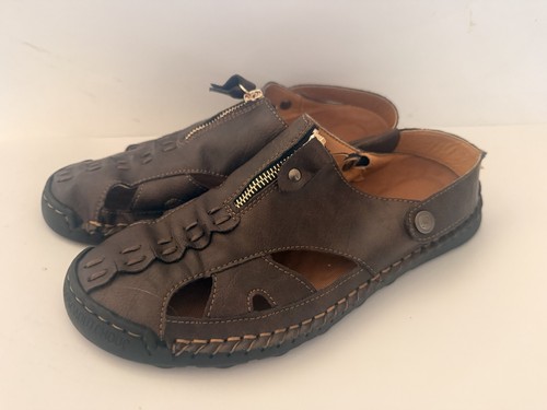 Leather sandals men - men’s, 7.5