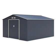 Metal Garden Shed House Gable Roof 4XL