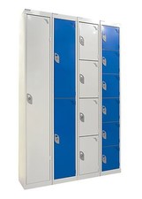 British Made Express Delivery Steel Staff Storage Lockers 1 2 4 & 6 Door Choice