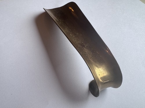 Antique brass shoehorn dated - antique,