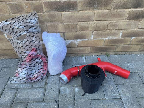 Red silicone air intake - red,