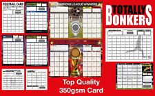 FOOTBALL FUNDRAISING SCRATCH CARDS  20 30 35  40 80 100