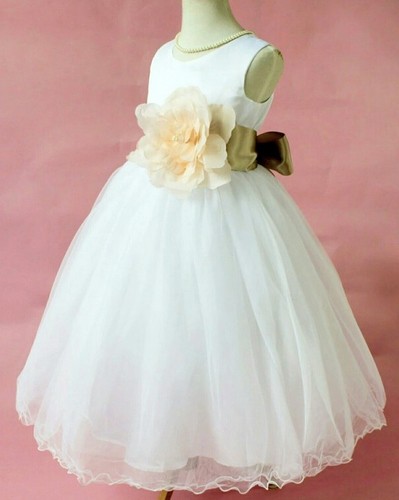 Flower girl dress christening - flower,