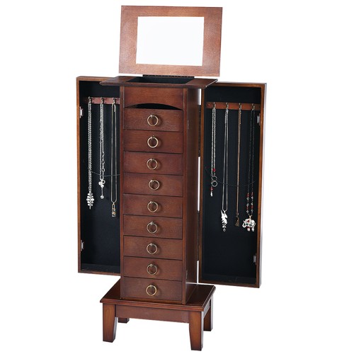 Jewelry cabinet armoire wood - jewelry,