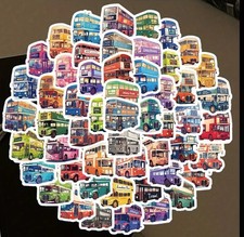 9 X Vintage Bus Stickers |