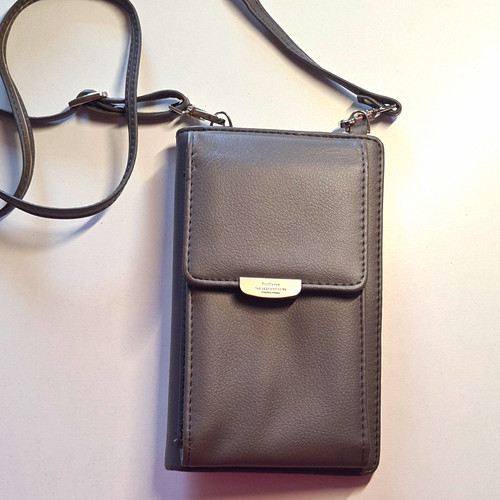 Pacsafe grey faux leather - pacsafe,