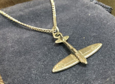 Spitfire Silver Pewter Pendant