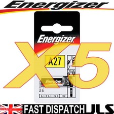 5 x Energizer 27A A27 MN27 12v