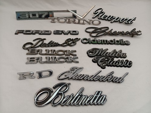 Vintage car truck emblems - vintage,
