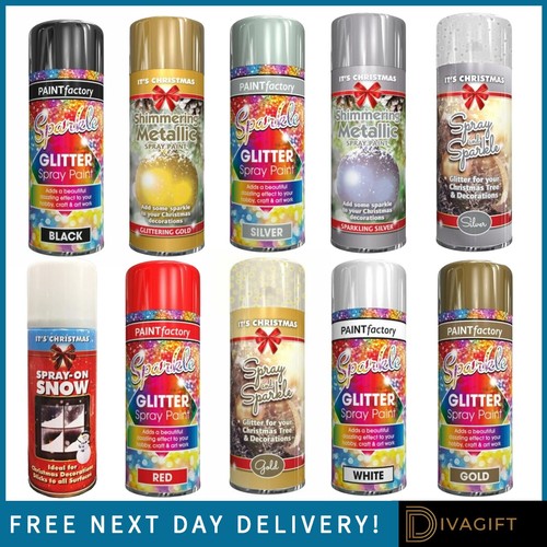Glitter spray paint silver - paint,