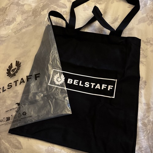 Belstaff logo tote - belstaff, black