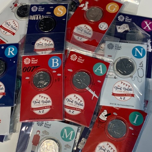 2018 10p alphabet - 2018, coins