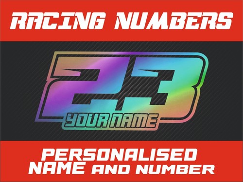 Custom race numbers - 3x,