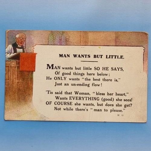 Comic postcard c1930 vicar - c1930,